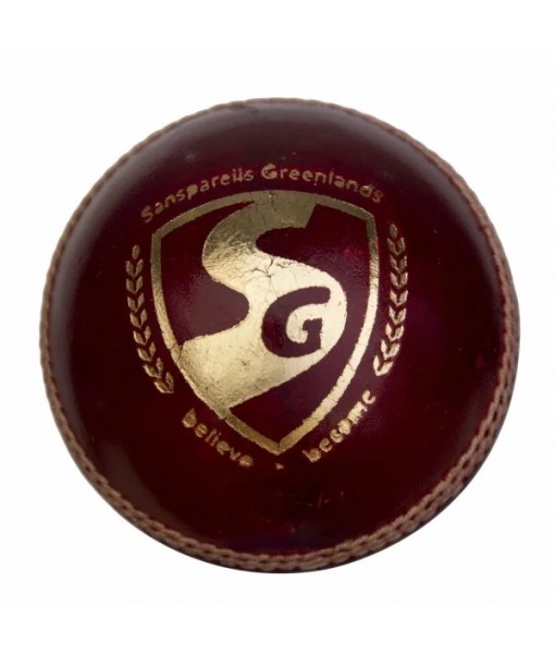 SG TEST RED LEATHER BALL